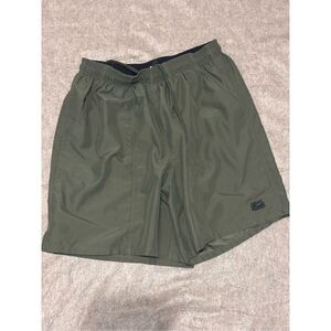 Vintage Speedo Surf Swim Trunks Shorts Swimsuit Size Large olive green Good cond